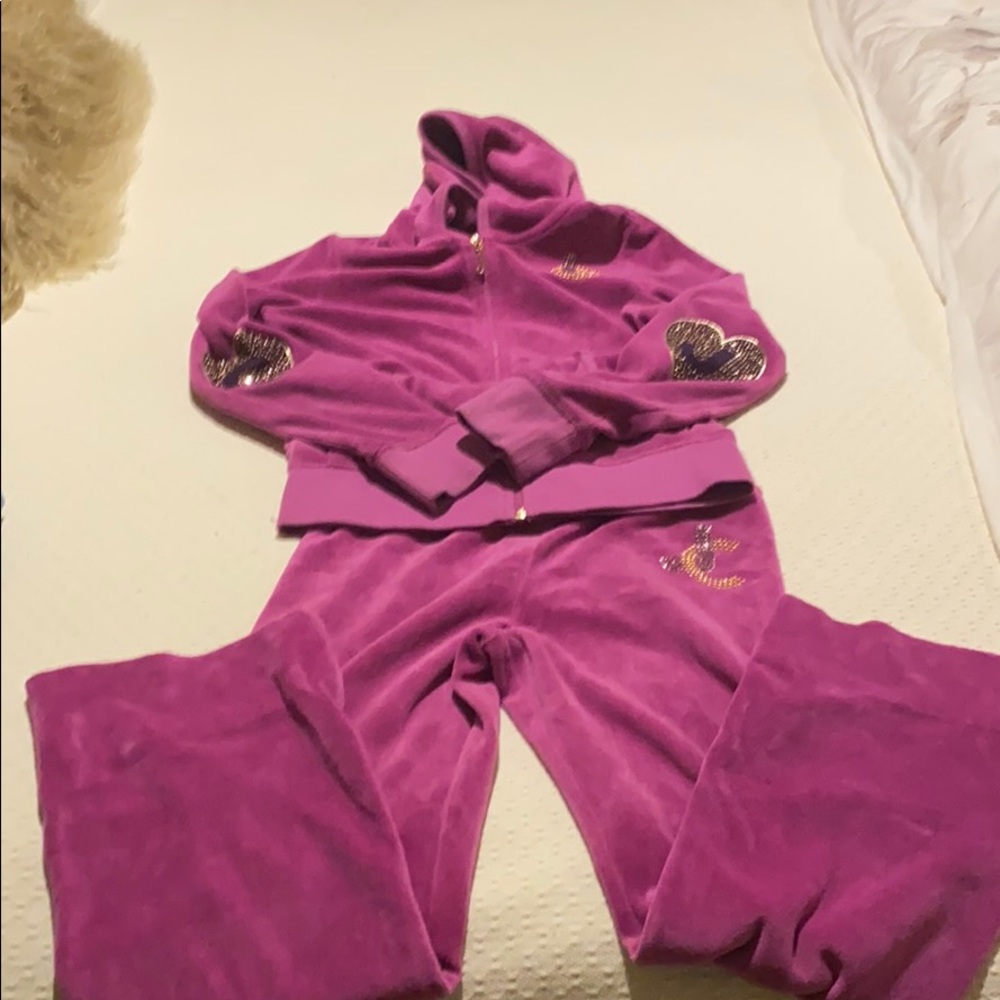 Girls juicy couture sweatsuit size 8-10